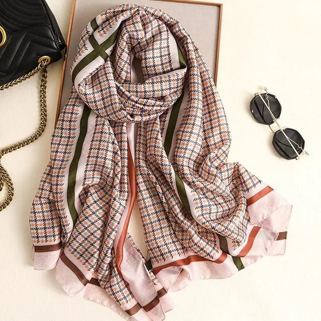 Silk Scarf Luxury Design Print from Paris