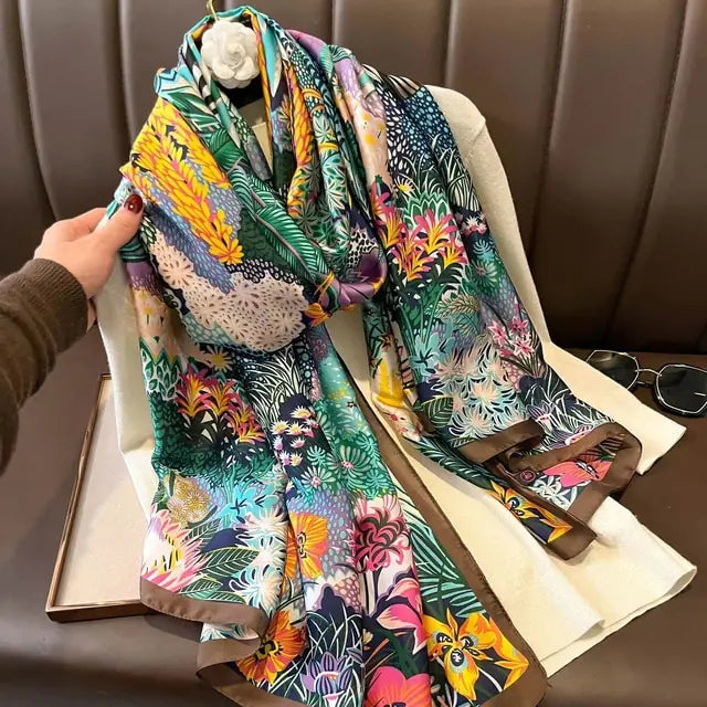 Silk Scarf Luxury Design Print from Paris