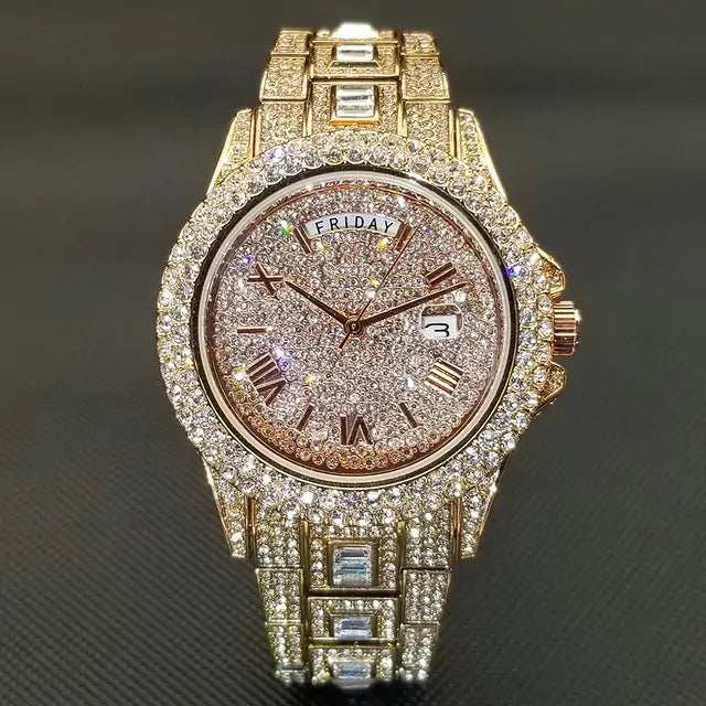 Full Iced Crystal Watch