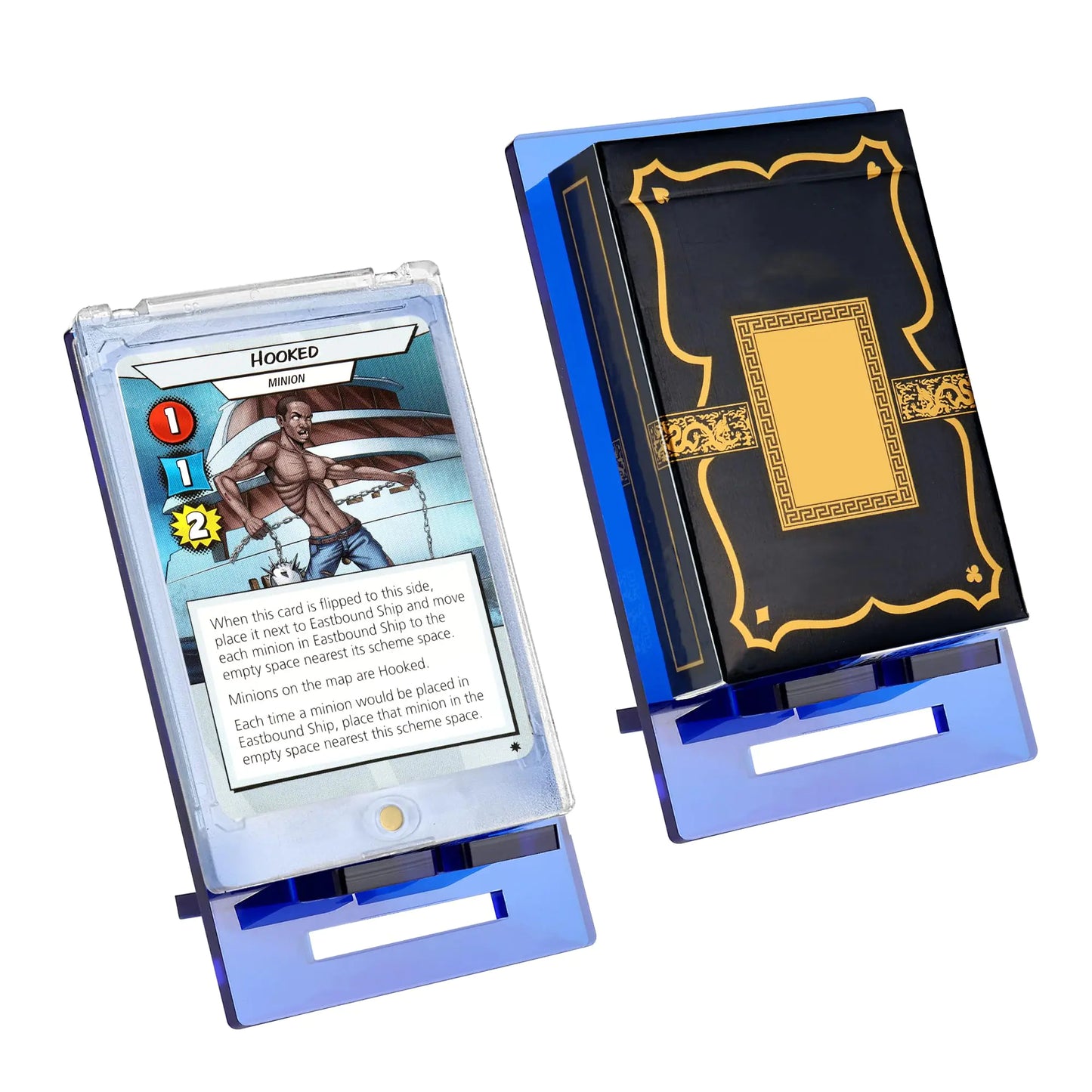 evron Acrylic Playing Card Display Stand 2pcBaseball Card DisplayTrading Card DisplayAdjustable Cell Phone Standfor Playing Cards/RPG Cards/Board Game Cards/Pokemon Cards/Sports Game Card Display