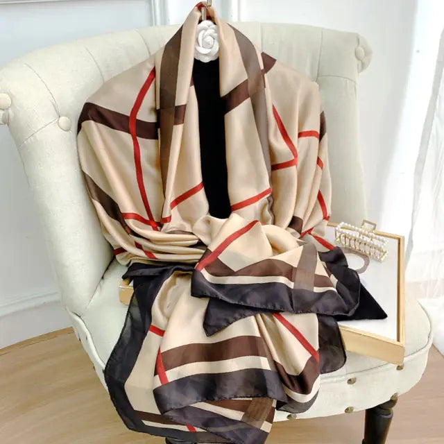 Silk Scarf Luxury Design Print from Paris